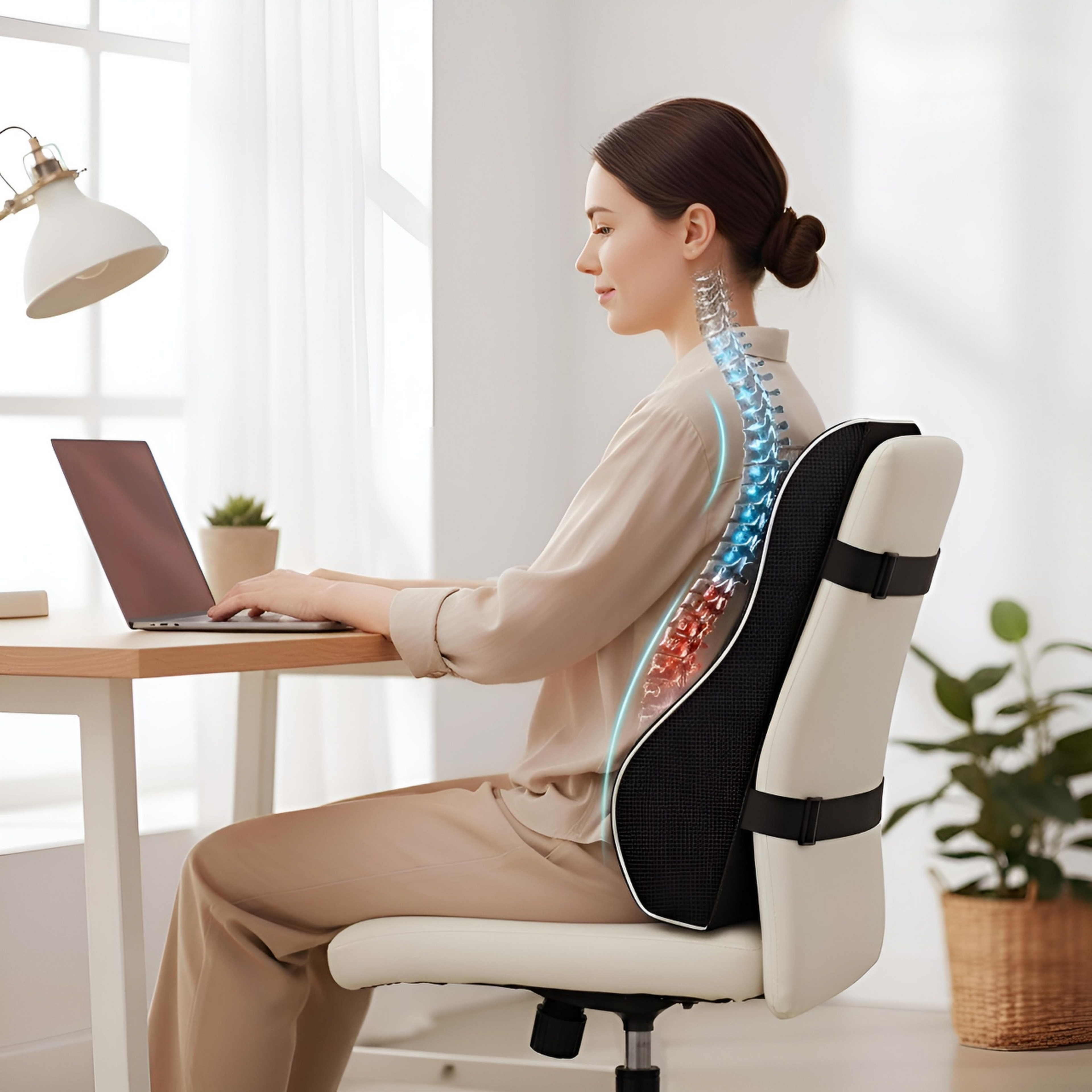 Coussin de Soutien Lombaire Ergonomique