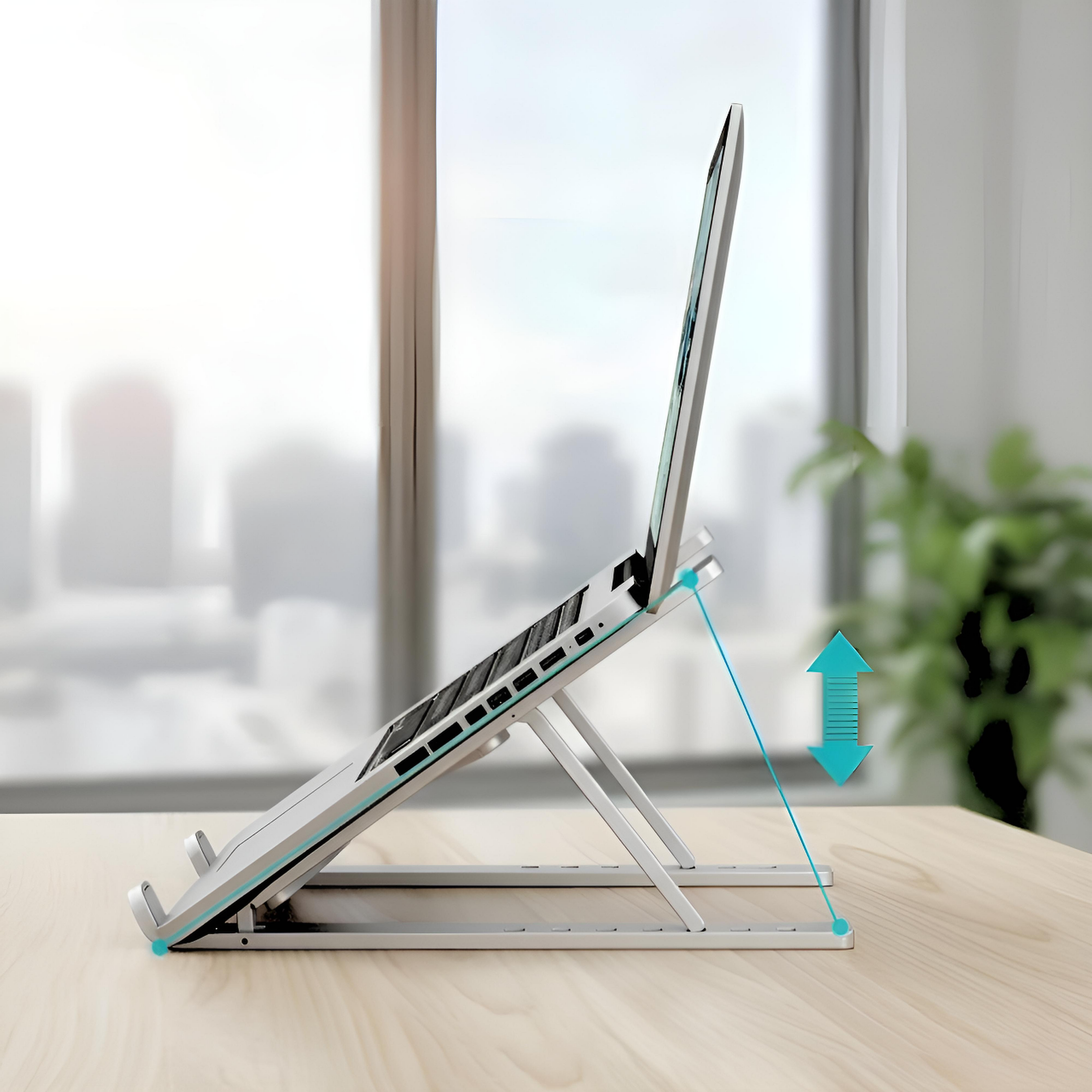 Rehausseur PC Portable Ergonomique & Pliable - 10 Niveaux