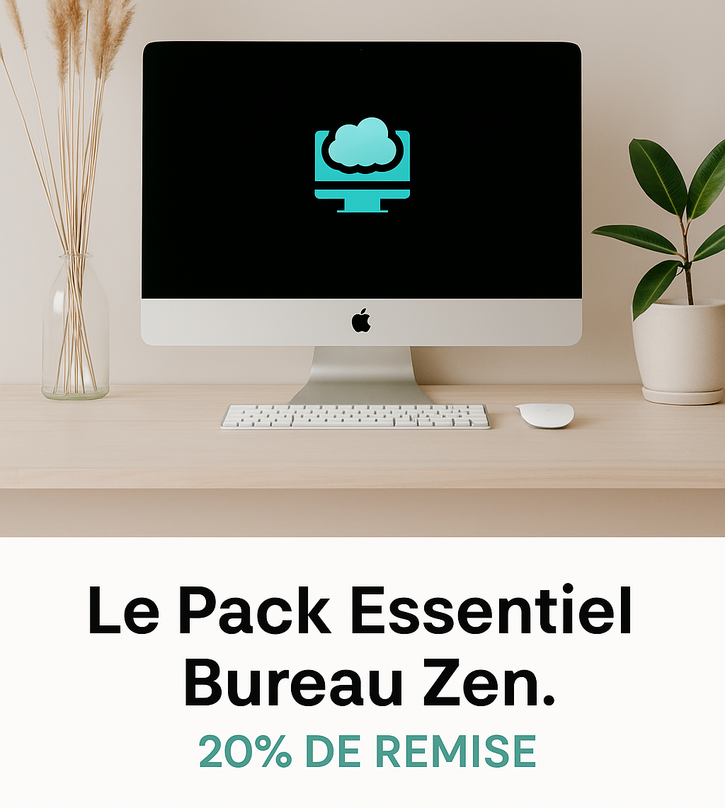 Le Pack Essentiel Bureau Zen. (20% DE REMISE)